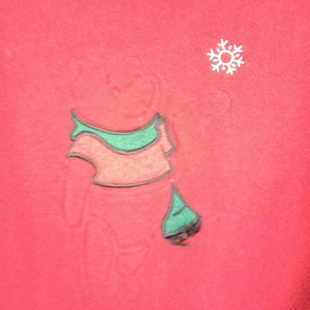Walt Disney World Winnie The Pooh Fleece Christmas Womens Holiday Top - Picture 3 of 6